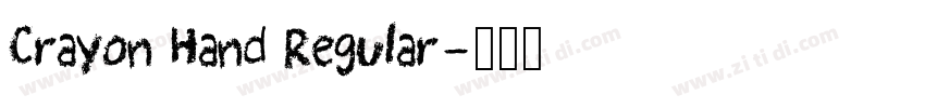 Crayon Hand Regular字体转换